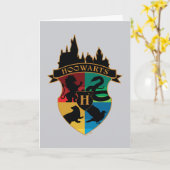 HOGWARTS™ Castle Crest House Pride Badge Kaart (Gele Bloem)