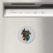 HOGWARTS™ Castle Crest House Pride Badge Magneet (Insitu (Vaatwasser))