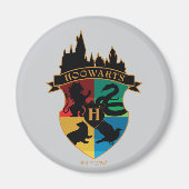 HOGWARTS™ Castle Crest House Pride Badge Magneet (Voorkant)