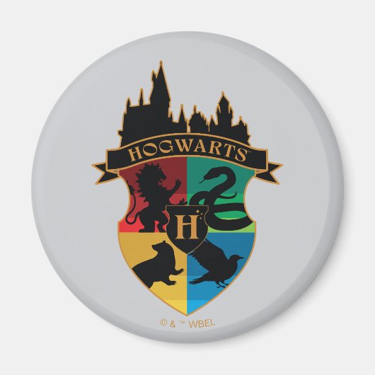 HOGWARTS™ Castle Crest House Pride Badge Magneet (Voorkant)
