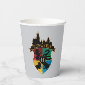 HOGWARTS™ Castle Crest House Pride Badge Papieren Bekers (Achterkant)