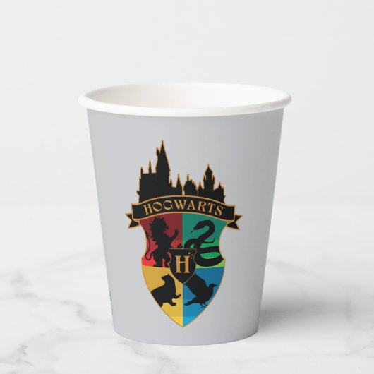 HOGWARTS™ Castle Crest House Pride Badge Papieren Bekers (Voorkant)
