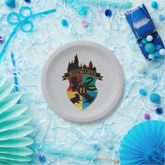 HOGWARTS™ Castle Crest House Pride Badge Papieren Bordje (Feest)