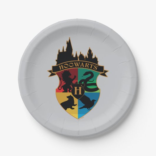 HOGWARTS™ Castle Crest House Pride Badge Papieren Bordje (Voorkant)