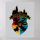 HOGWARTS™ Castle Crest House Pride Badge Poster (Voorkant)