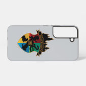 HOGWARTS™ Castle Crest House Pride Badge Samsung Galaxy Hoesje (Achterkant horizontaal)