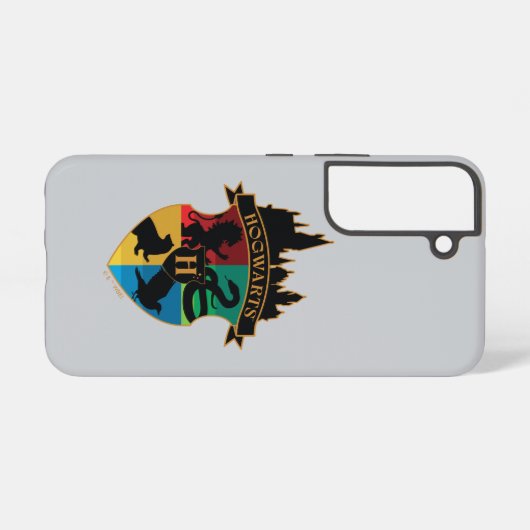 HOGWARTS™ Castle Crest House Pride Badge Samsung Galaxy Hoesje (Achterkant horizontaal)