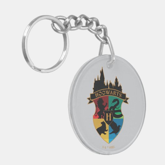 HOGWARTS™ Castle Crest House Pride Badge Sleutelhanger (Voorkant Links)