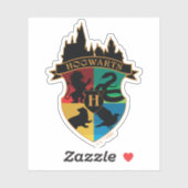 HOGWARTS™ Castle Crest House Pride Badge Sticker (Vel)