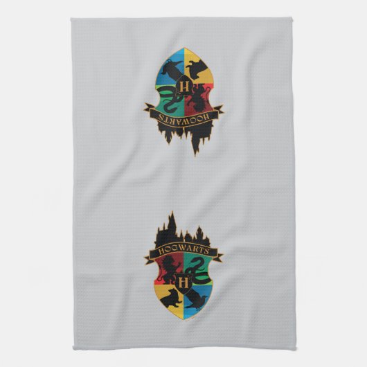 HOGWARTS™ Castle Crest House Pride Badge Theedoek (Verticaal)