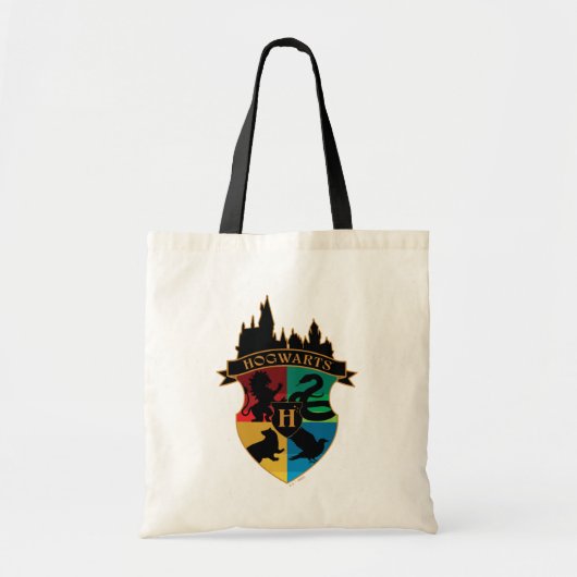 HOGWARTS™ Castle Crest House Pride Badge Tote Bag (Voorkant)