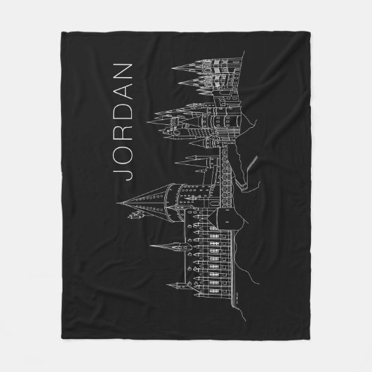 HOGWARTS™ CASTLE FLEECE DEKEN (Voorkant)