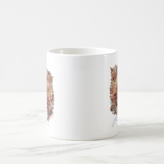 HOGWARTS™ CASTLE Floral Graphic Koffiemok (Center)