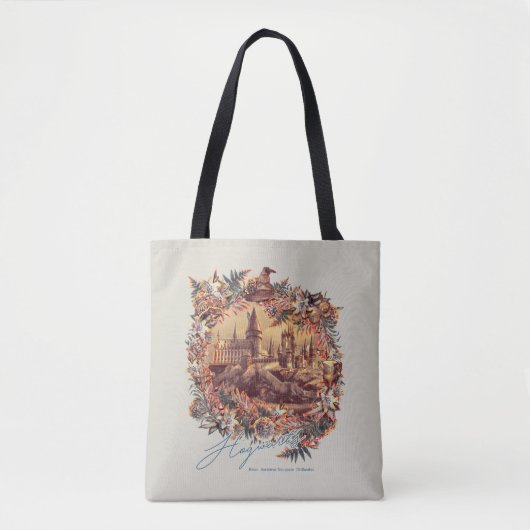 HOGWARTS™ CASTLE Floral Graphic Tote Bag (Voorkant)