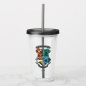 HOGWARTS™ Crosshatched Emblem Acryl Drinkbeker (Voorkant)