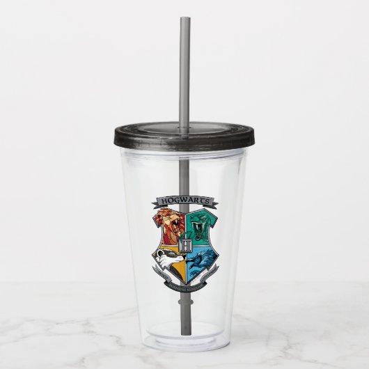 HOGWARTS™ Crosshatched Emblem Acryl Drinkbeker (Voorkant)