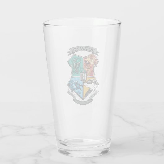 HOGWARTS™ Crosshatched Emblem Glas (Achterkant)