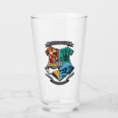 HOGWARTS™ Crosshatched Emblem Glas (Voorkant)