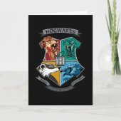 HOGWARTS™ Crosshatched Emblem Kaart (Voorkant)