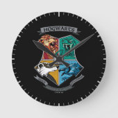 HOGWARTS™ Crosshatched Emblem Ronde Klok (Voorkant)