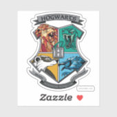 HOGWARTS™ Crosshatched Emblem Sticker (Vel)