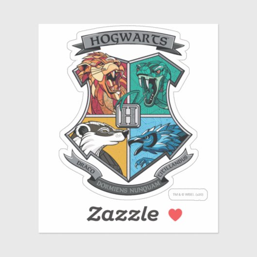 HOGWARTS™ Crosshatched Emblem Sticker (Vel)