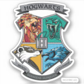 HOGWARTS™ Crosshatched Emblem Sticker (Voorkant)