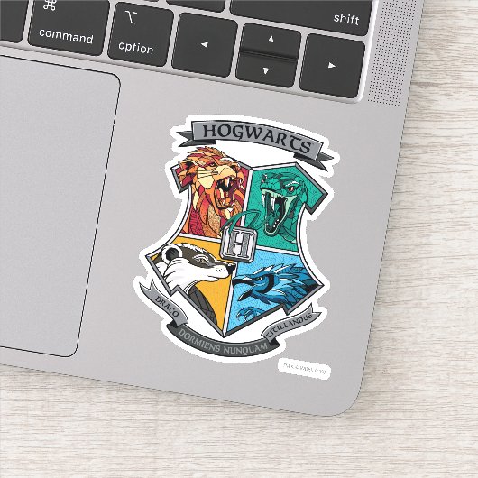 HOGWARTS™ Crosshatched Emblem Sticker (Detail)