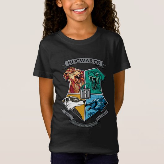 HOGWARTS™ Crosshatched Emblem T-shirt (Voorkant)