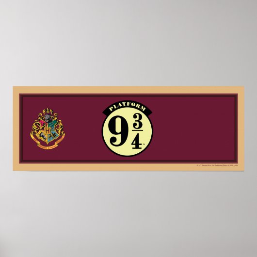 HOGWARTS™ EXPRESS Perron 9 3/4 Banner Poster (Voorkant)