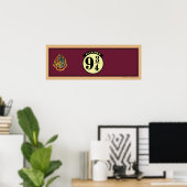 HOGWARTS™ EXPRESS Perron 9 3/4 Banner Poster (Thuiskantoor)