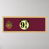 HOGWARTS™ EXPRESS Platform 9 Banner 3/4 Poster (Voorkant)