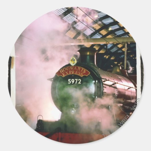 Hogwarts Express Ronde Sticker (Voorkant)