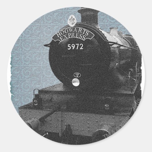 Hogwarts Express Ronde Sticker (Voorkant)
