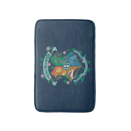 HOGWARTS™ Floral Crest Badmat (Voorkant Verticaal)