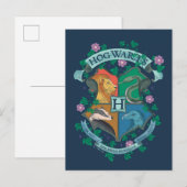 HOGWARTS™ Floral Crest Briefkaart (Voorkant / Achterkant)