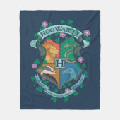 HOGWARTS™ Floral Crest Fleece Deken (Voorkant)