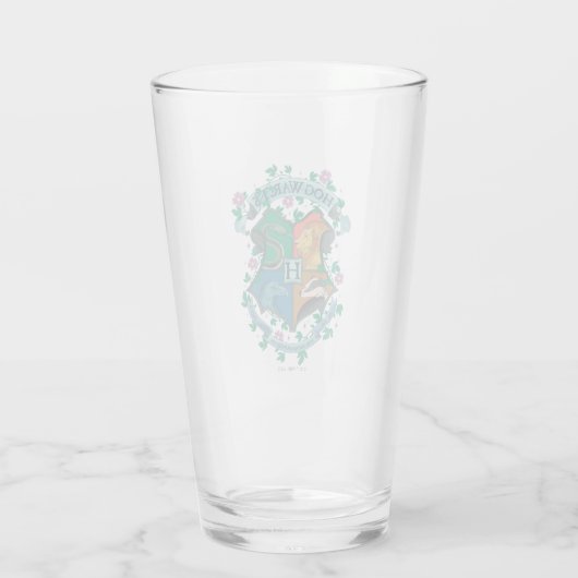 HOGWARTS™ Floral Crest Glas (Achterkant)