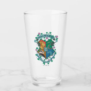 HOGWARTS™ Floral Crest Glas