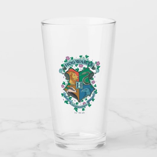 HOGWARTS™ Floral Crest Glas (Voorkant)
