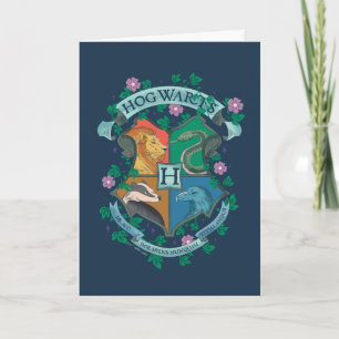 HOGWARTS™ Floral Crest Kaart