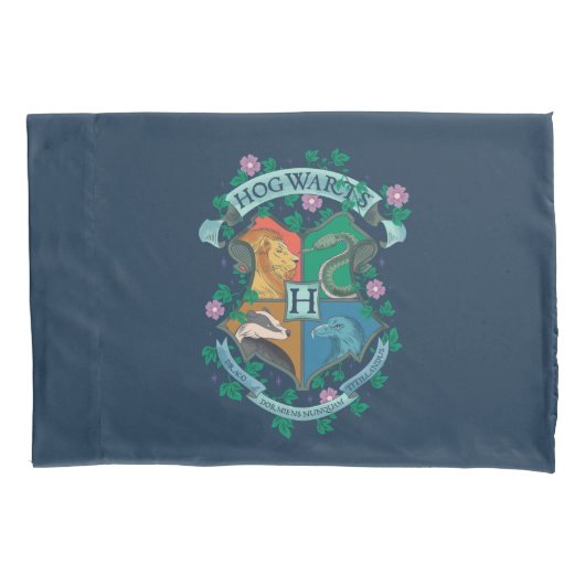 HOGWARTS™ Floral Crest Kussensloop (Voorkant)