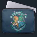 HOGWARTS™ Floral Crest Laptop Sleeve<br><div class="desc">HARRY POTTER™ | Bekijk deze bloemige HOGWARTS™ Crest illustratie!</div>