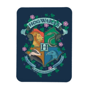 HOGWARTS™ Floral Crest Magneet