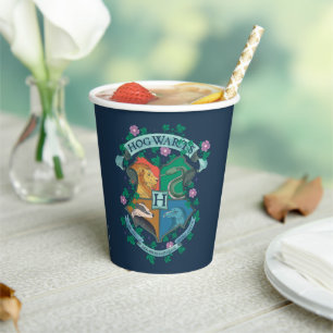 HOGWARTS™ Floral Crest Papieren Bekers