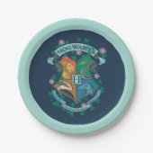 HOGWARTS™ Floral Crest Papieren Bordje (Voorkant)