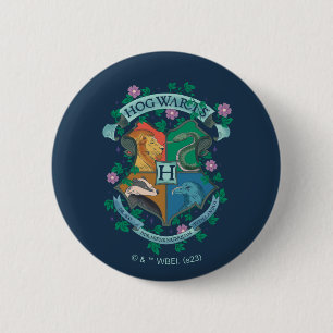HOGWARTS™ Floral Crest Ronde Button 5,7 Cm