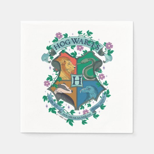 HOGWARTS™ Floral Crest Servet (Voorkant)