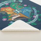 HOGWARTS™ Floral Crest Sherpa Deken (3/4)