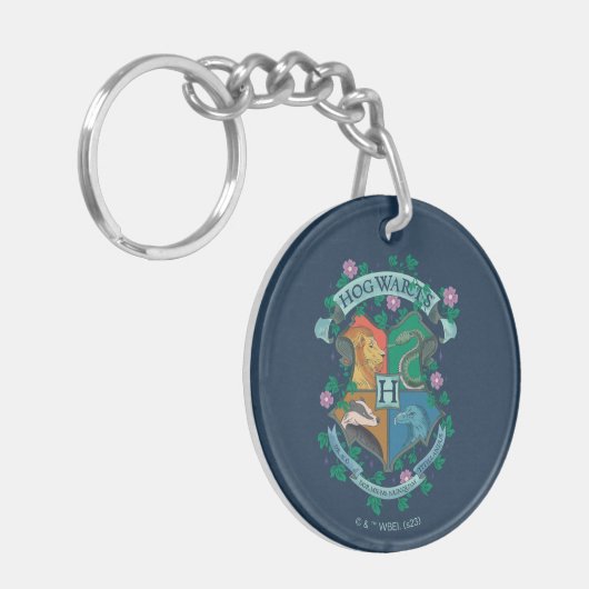 HOGWARTS™ Floral Crest Sleutelhanger (Voorkant Links)